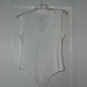 a new day Sleeveless White Bodysuit
